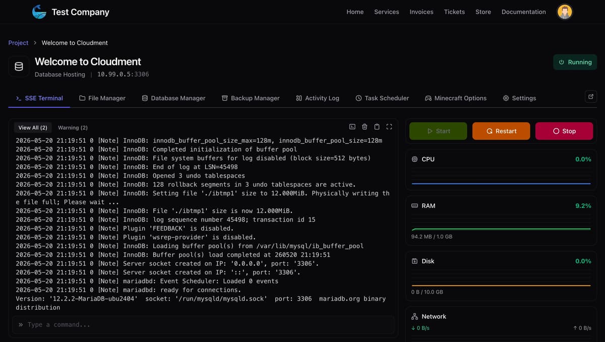 Cloudment Dashboard