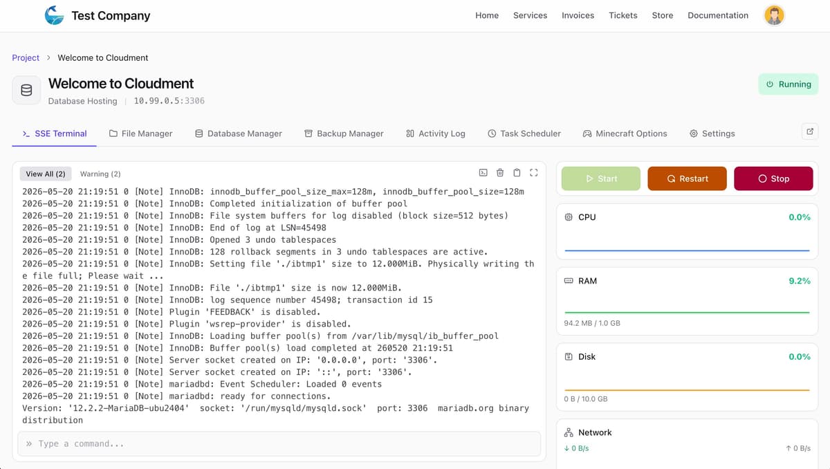 Cloudment Dashboard